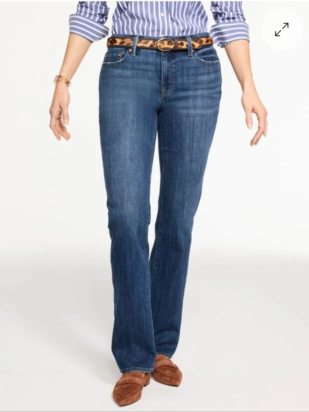 Talbots Women Signature Boot Cut Dark Blue Denim Jeans Size 6 Nwt